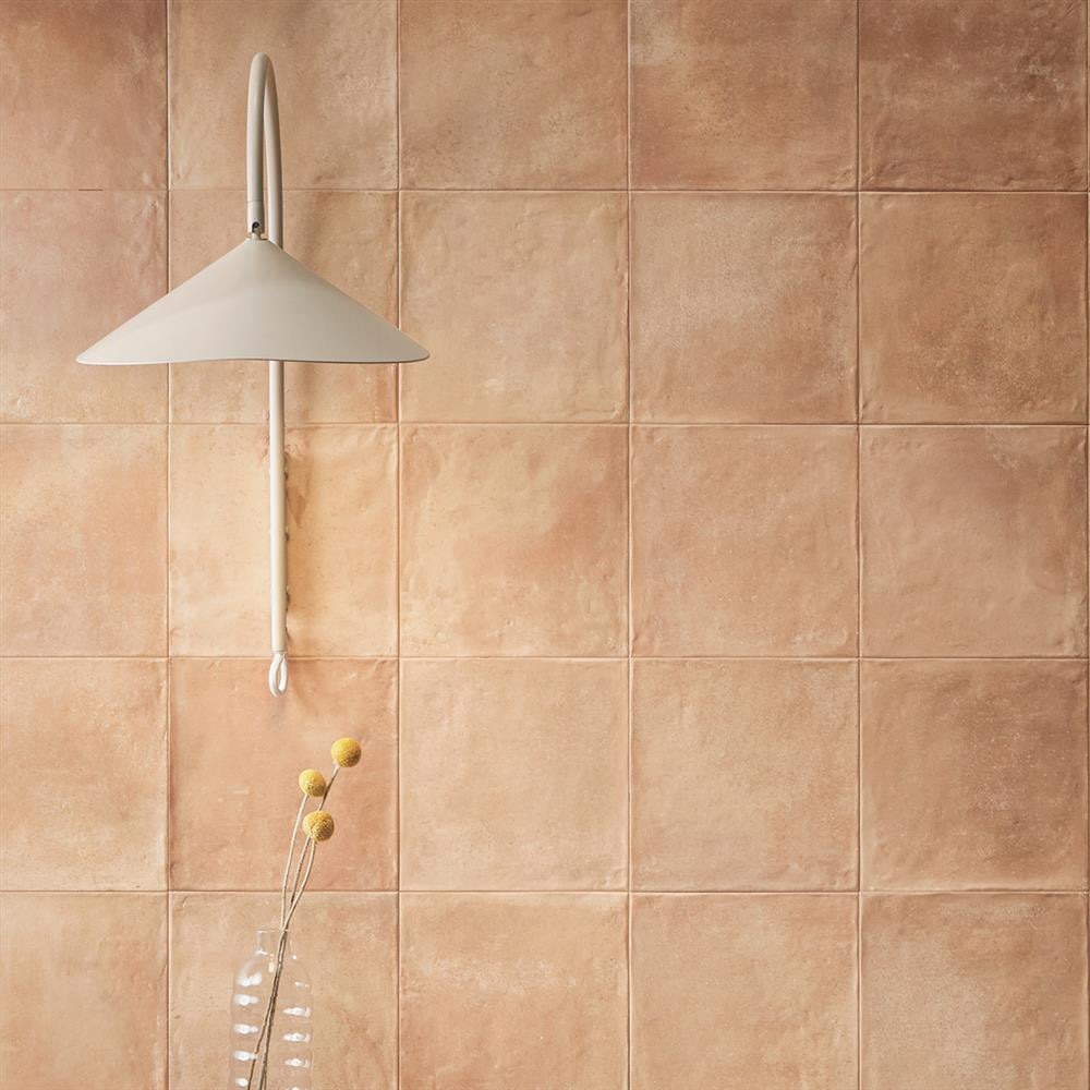 Terracotta light porcelain tiles